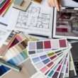 Professional interior designer planning a luxury villa interior with modern furniture, lighting design, space planning, and customized home interiors.