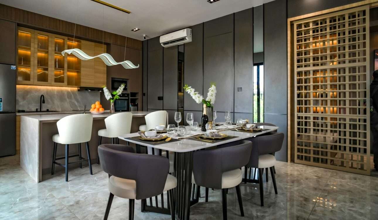 Best interior design company creating luxury home interiors with modern furniture, elegant lighting, custom storage solutions, and premium interior finishes.