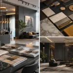 A premium modern home interior representing professional interiors in Visakhapatnam, featuring elegant furniture, smart storage, contemporary lighting, and sophisticated finishes suitable for modern Vizag homes.