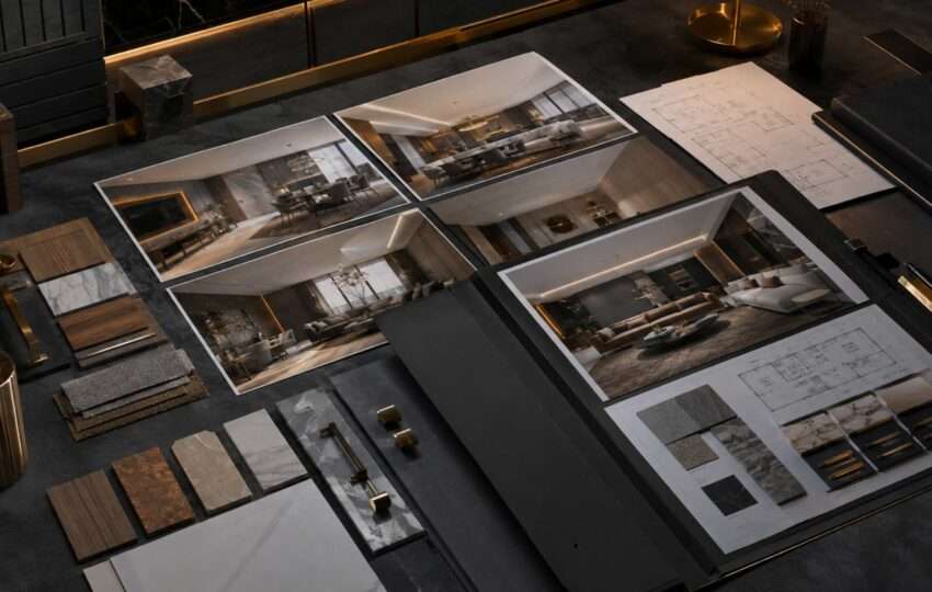 How to make an interior design portfolio with project layouts and design samples