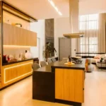 Modern open kitchen design in Vizag with stylish interiors
