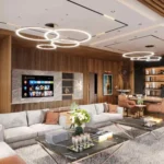 Interior works in Vizag for a modern home with stylish living room and customized furniture
