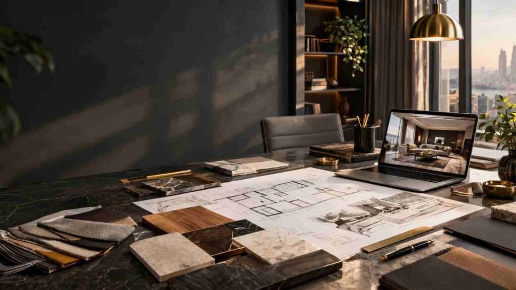 Interior design professionals can earn through employment, freelance projects, consultations, and design businesses