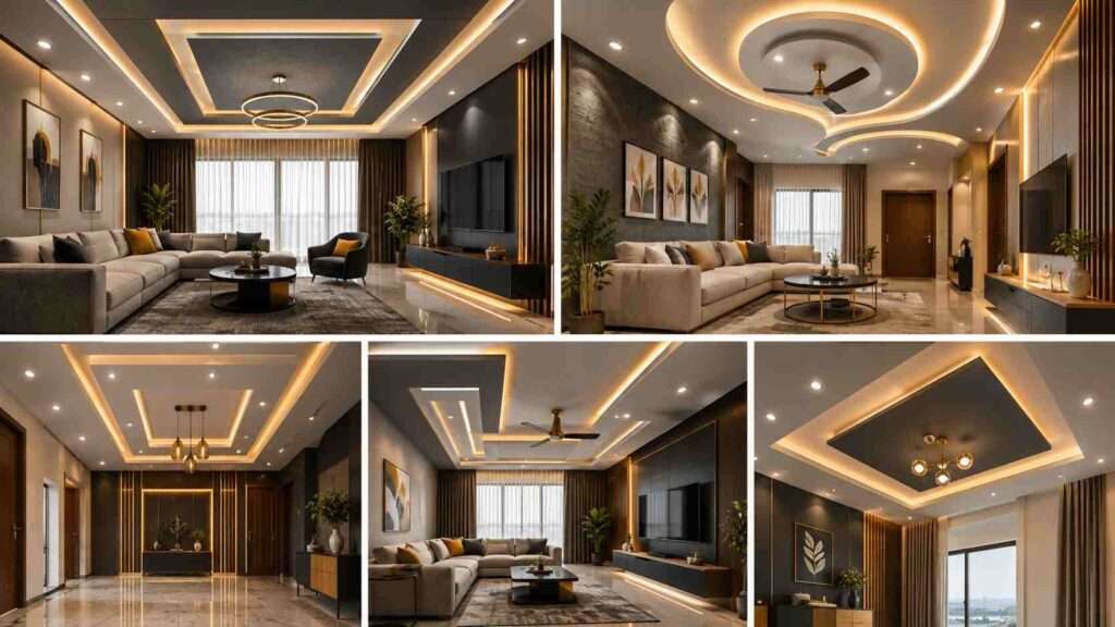 A design copied from a large luxury room may not work in an apartment with a lower ceiling.