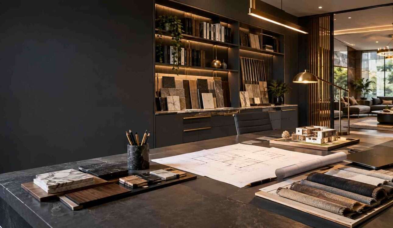 Who is an interior designer planning a modern home interior