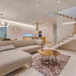 Modern home interior in Vizag with elegant living room design