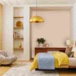 Modern room colour in Vizag with warm neutral walls and stylish interior