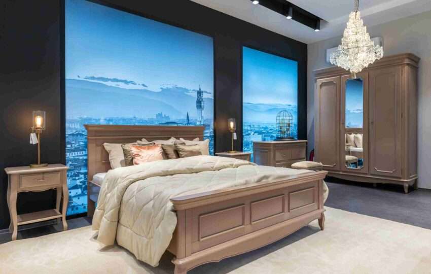 Modern bedroom cupboard design combining stylish finishes, practical storage, and a contemporary look.