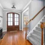 Modern wooden home door design in Vizag